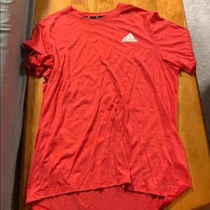 Red adidas shirt